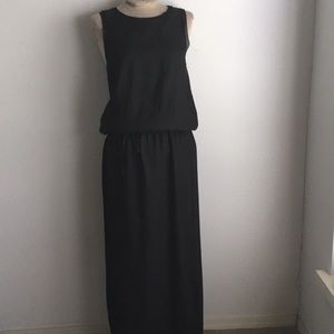 VINCE. Silk diamond embossed maxi dress S